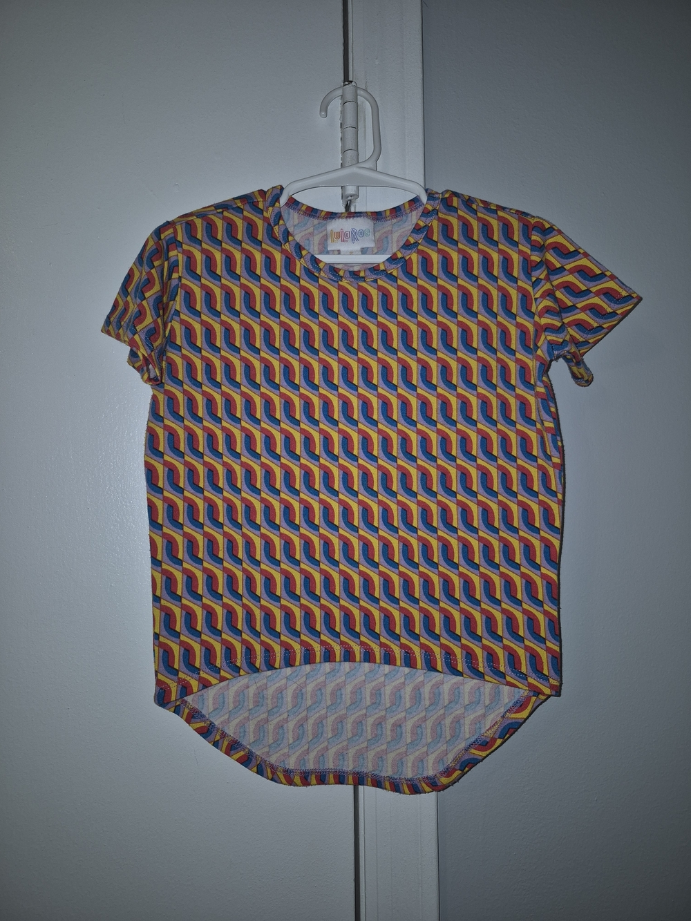 LuLaRoe Multicolor Geometric Print Kids Crew-Neck Shirt 2T